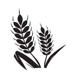 Woodcut Wheat Icon