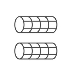 Hair Curlers Line Outline Icon