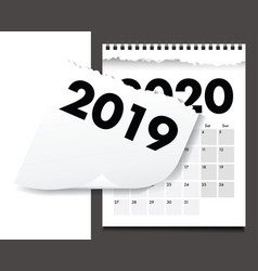 A 2020 Torn Calendar Paper