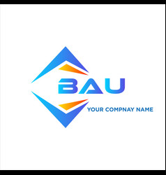 Bau Abstract Technology Logo Design On White