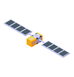 Space Station Pilot Icon Isometric Style