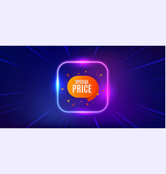 Special Price Sticker Discount Banner Shape Neon