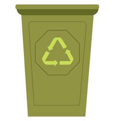 Green Eco Garbage Can Waste Recycle Bin