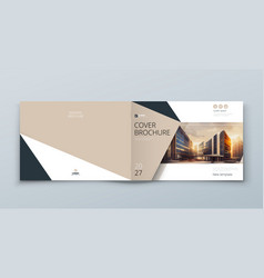 Horizontal Brochure Template Layout Design