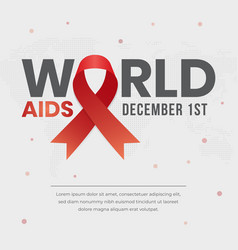 World Aids Day December 1st Banner Design