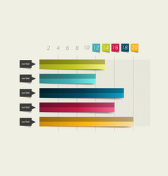 Flat Chart Graph Simply Color Editable