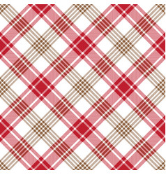 Red An Brown Argyle Tartan Plaid Pattern