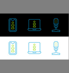 Set Line Microphone Information And Icon