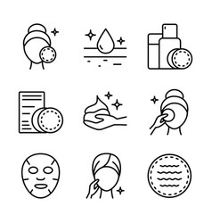 Skin Care Icons Set Contains