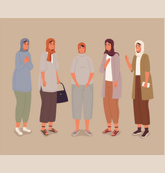 Group Of Muslim Women