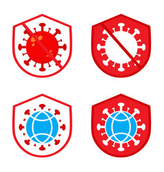 World Polio Day Virus With Shield And Globe