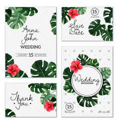 Realistic House Plant Wedding Cards