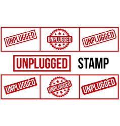 Unplugged Rubber Stamp Set