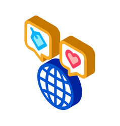 Worldwide Globe Isometric Icon