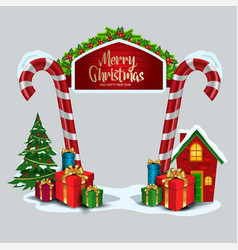 Marry Christmas Entrance Arch Design