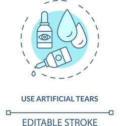 Use Artificial Tears Concept Icon