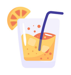 A Flat Editable Icon Of Lemonade