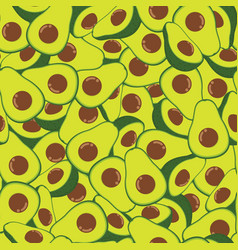 Sliced Green Avacado Seamless Pattern