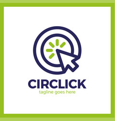 Circle Arrow Click Icon Line Mouse Cursor Logotype