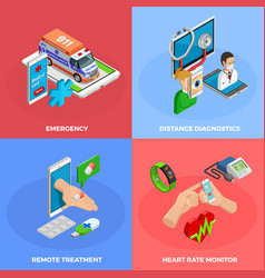 Digital Health Isometric Concept