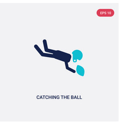 Two Color Catching Ball Icon From American