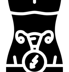 Women Pain Glyph Icon