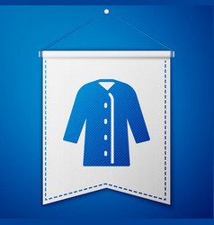 Blue Raincoat Icon Isolated On Background