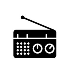 Radio Glyph Icon Isolated