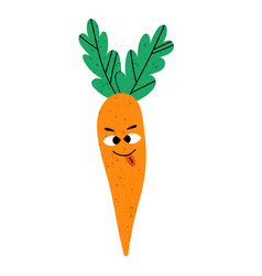 Cute Orange Crazy Carrot