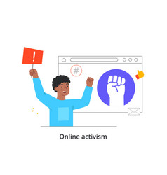 Online Activism Concept