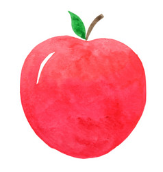 Red Apple Watercolor