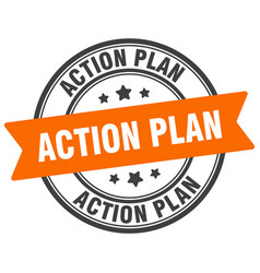 Action Plan Stamp Label