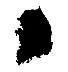 Korea Map Of Silhouette Icon