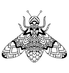 Bee Mandala Coloring Page For Adults