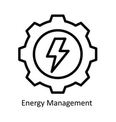 Energy Management Outline Icon Design Ill