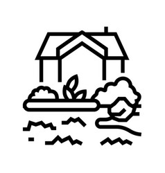 Garden Design Line Icon