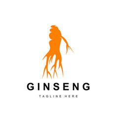 Ginseng Logo Herbal Plant Natural Herbal