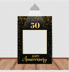 Happy 50th Anniversary Photo Booth Frame