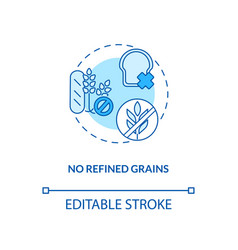 No Refined Grains Concept Icon