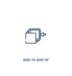 Side To A Cube Concept 2 Colored Icon