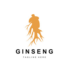 Ginseng Logo Herbal Plant Natural Herbal