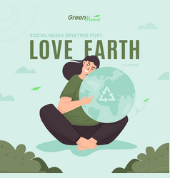 Love Save Earth Greeting Post