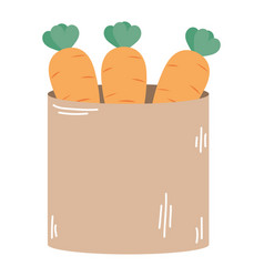 Paper Bag With Carrots