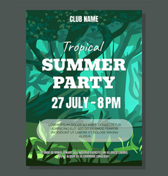 Summer Jungle Party Tropical Forest Holiday