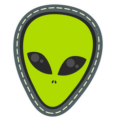 Alien Head Patch Colorful Monster Face Sticker