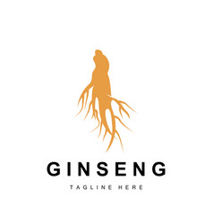 Ginseng Logo Herbal Plant Natural Herbal