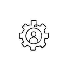 Human Resources Line Style Icon Design