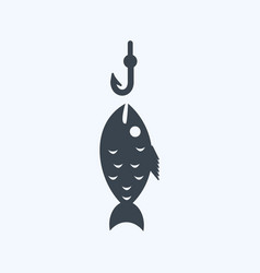 Icon Fish Caught Suitable For Sea Symbol Glyph