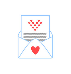 Opened Envelope Clipart Doodle Element With Love