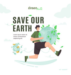 Save Planet Earth Greeting Post